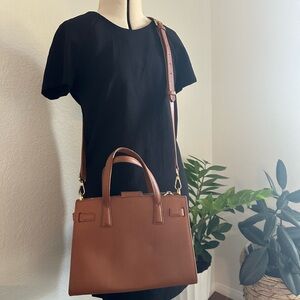 Italian leather satchel/handbag from Quince